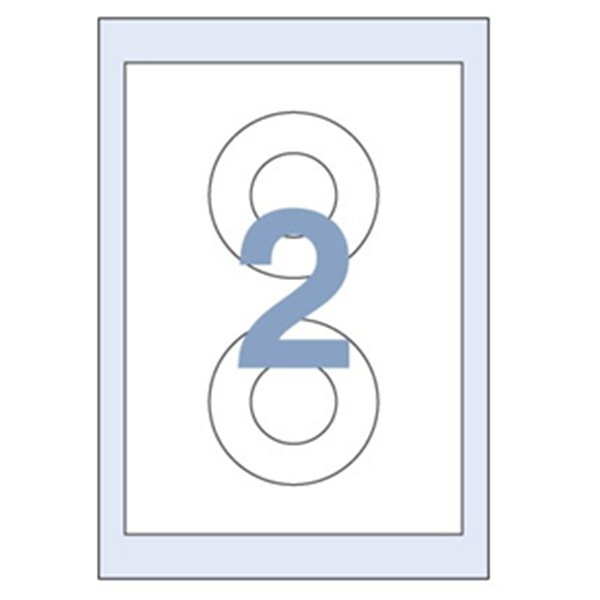 세모네모 A4 라벨지 CD라벨 C 3011 100매 - 이미지 2